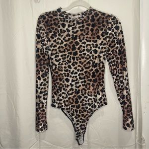 Leopard print bodysuit